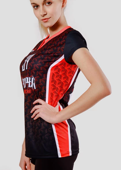 Волейбольная футболка женская VOL-AWT-02-SUBL