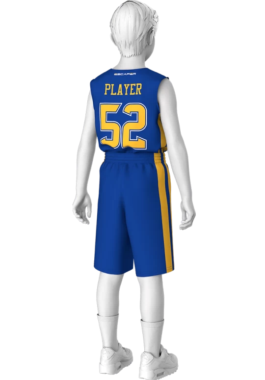 BSK-K01.0 Баскетболист Детский Майка BSK-M-M-К01-0 и Шорты BSK-Ш-М-К03 Спина