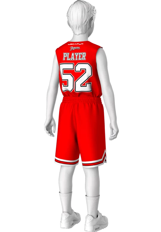 BSK-K02.0 Баскетболист Детский Майка BSK-M-M-К07 и Шорты BSK-Ш-М-К07 Спина